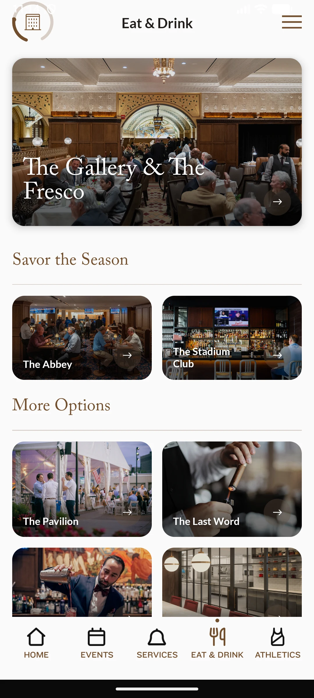 Detroit Athletic Club screenshot