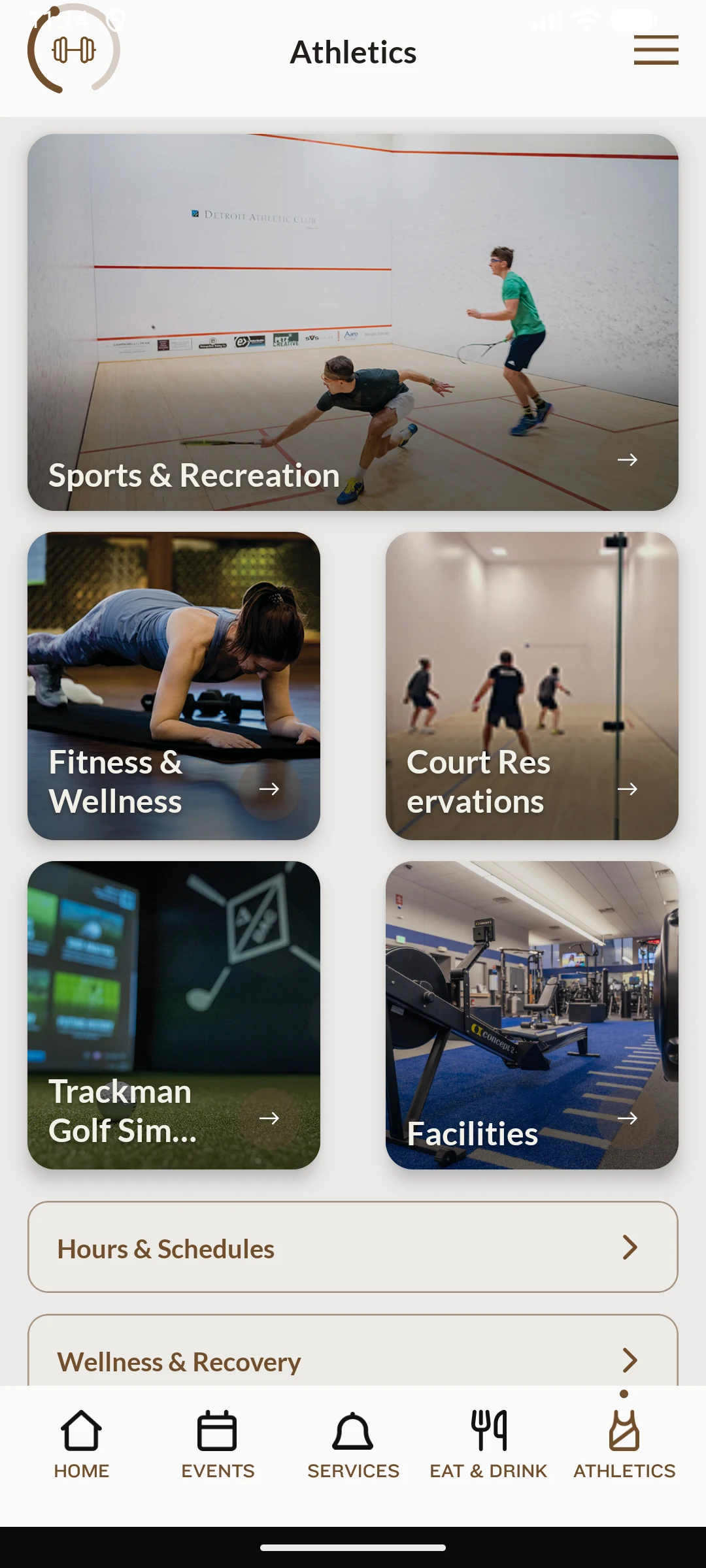 Detroit Athletic Club screenshot