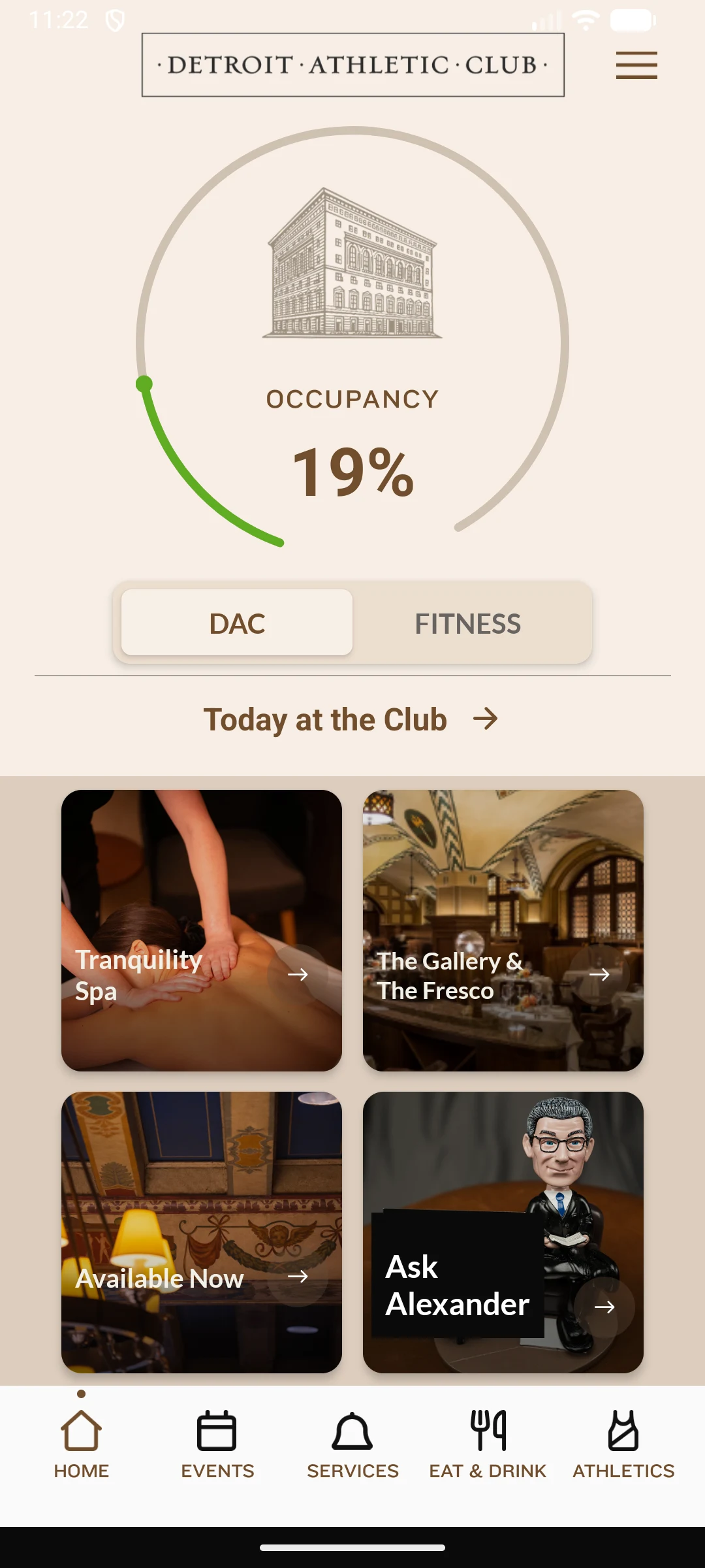 Detroit Athletic Club screenshot